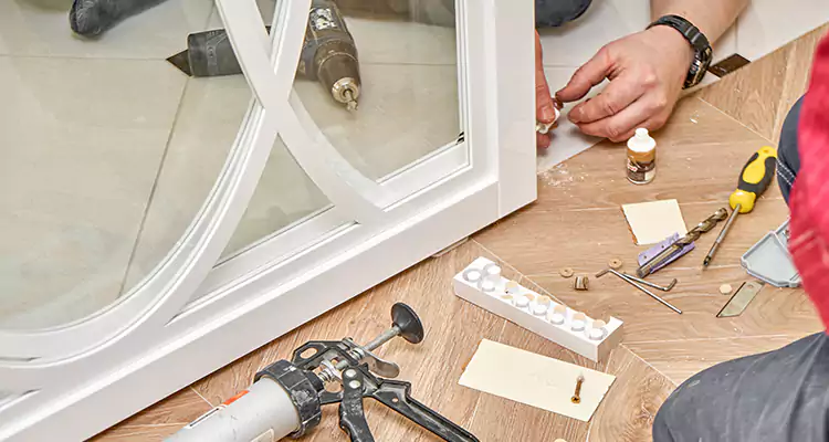 Interior Patio Door Casing Repair in Brent, FL